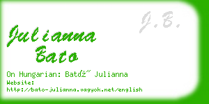 julianna bato business card